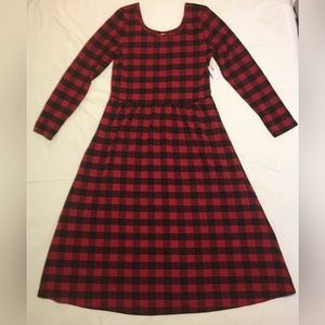 Christmas Red Plaid Dress!